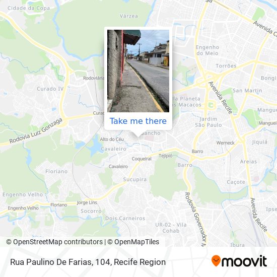 Rua Paulino De Farias, 104 map