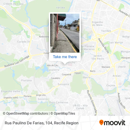 Rua Paulino De Farias, 104 map