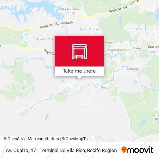 Av. Quatro, 47 | Terminal De Vila Rica map