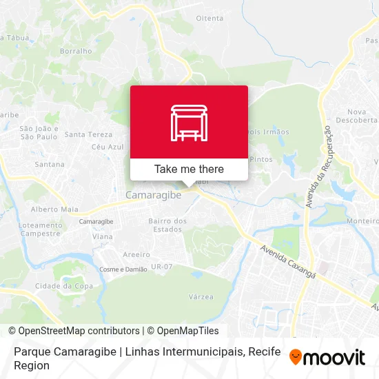 Parque Camaragibe | Linhas Intermunicipais map