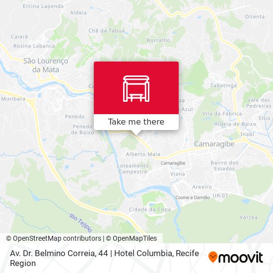 Av. Dr. Belmino Correia, 44 | Hotel Columbia map