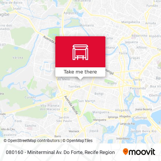 080160 - Miniterminal Av. Do Forte map