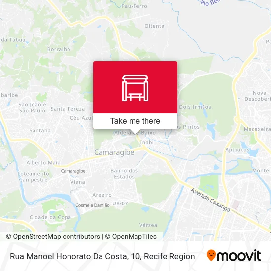 Rua Manoel Honorato Da Costa, 10 map