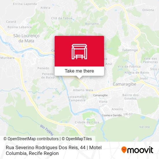 Rua Severino Rodrigues Dos Reis, 44 | Motel Columbia map