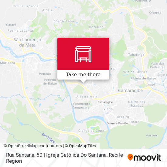 Mapa Rua Santana, 50 | Igreja Católica Do Santana