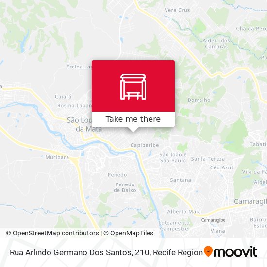 Rua Arlíndo Germano Dos Santos, 210 map