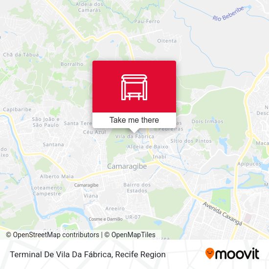 Terminal De Vila Da Fábrica map