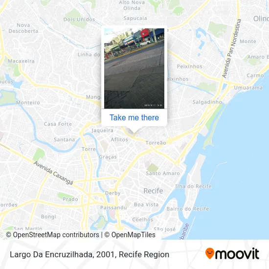 Largo Da Encruzilhada, 2001 map