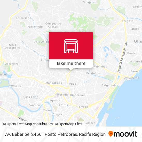 Mapa Av. Beberibe, 2466 | Posto Petrobrás