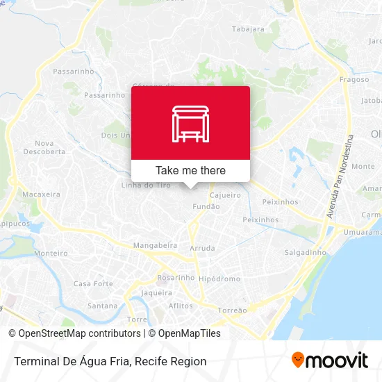 Terminal De Água Fria map