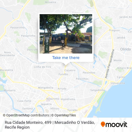 Mapa Rua Cidade Monteiro, 499 | Mercadinho O Verdão