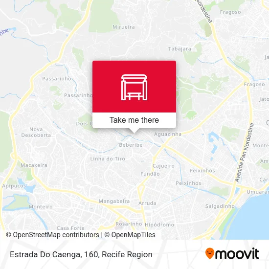 Estrada Do Caenga, 160 map