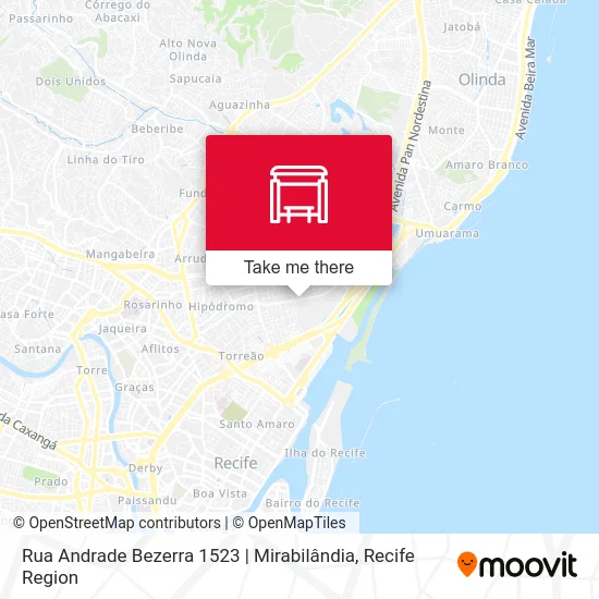 Rua Andrade Bezerra 1523 | Mirabilândia map