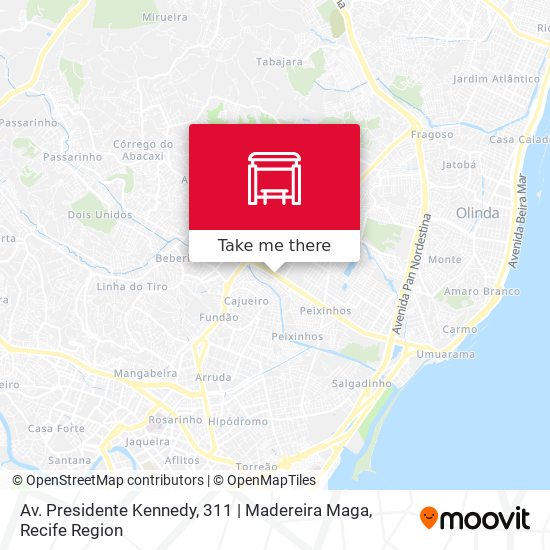 Av. Presidente Kennedy, 311 | Madereira Maga map
