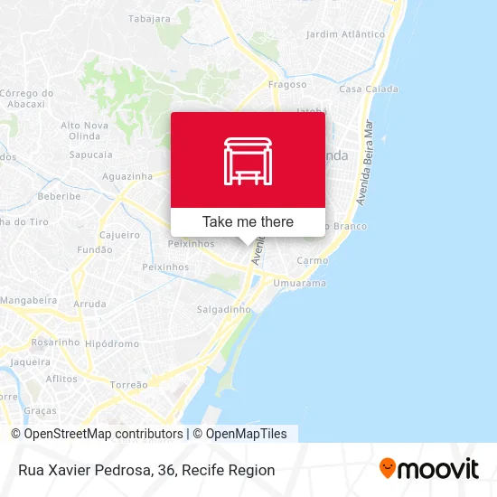 Rua Xavier Pedrosa, 36 map