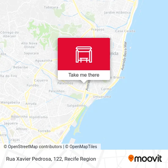 Rua Xavier Pedrosa, 122 map