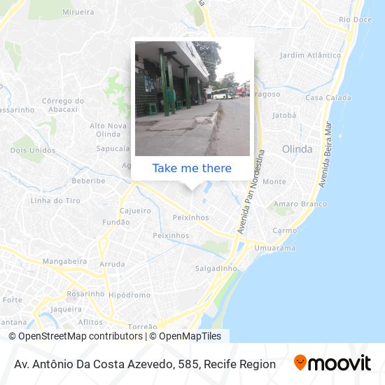 Mapa Av. Antônio Da Costa Azevedo, 585