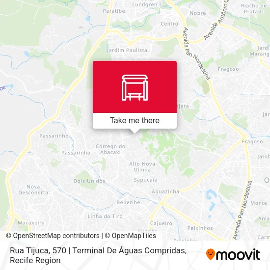 Rua Tijuca, 570 | Terminal De Águas Compridas map