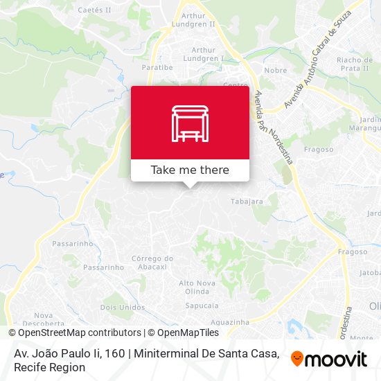 Av. João Paulo Ii, 160 | Miniterminal De Santa Casa map