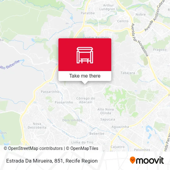 Estrada Da Mirueira, 851 map