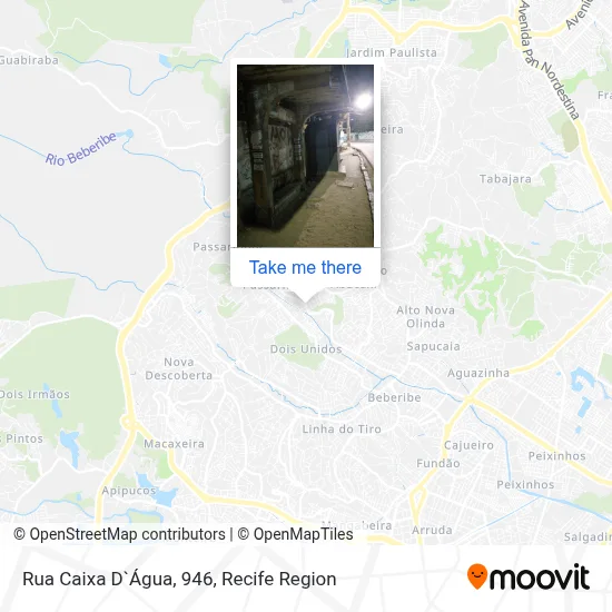 Rua Caixa D`Água, 946 map