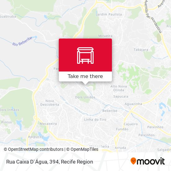 Rua Caixa D`Água, 394 map