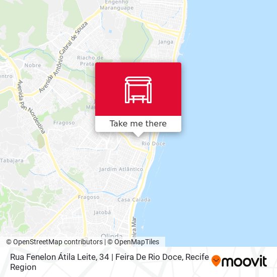 Mapa Rua Fenelon Átila Leite, 34 | Feira De Rio Doce