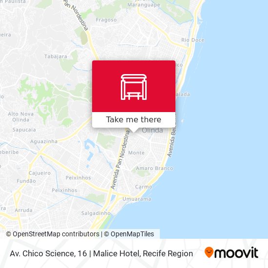 Av. Chico Science, 16 | Malice Hotel map