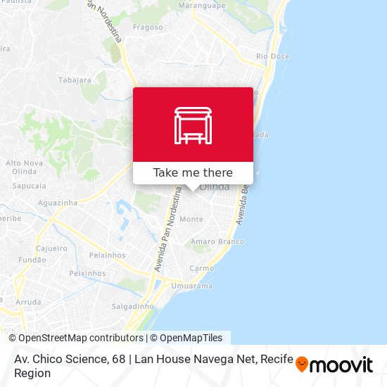 Av. Chico Science, 68 | Lan House Navega Net map