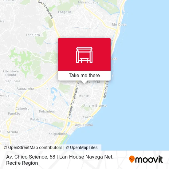 Av. Chico Science, 68 | Lan House Navega Net map