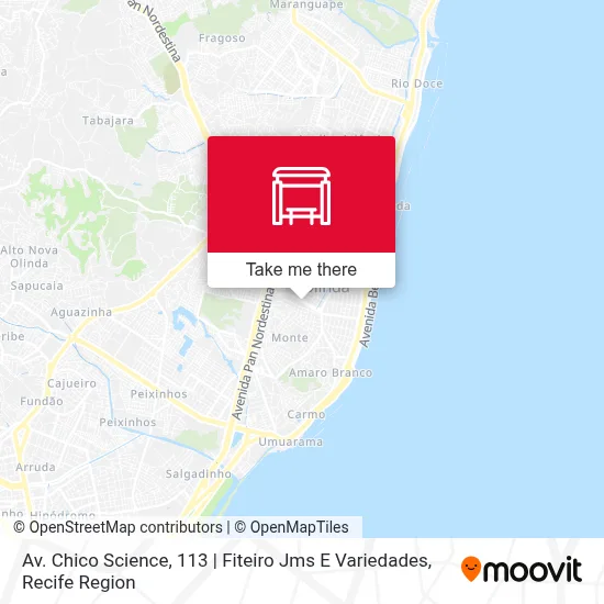Av. Chico Science, 113 | Fiteiro Jms E Variedades map