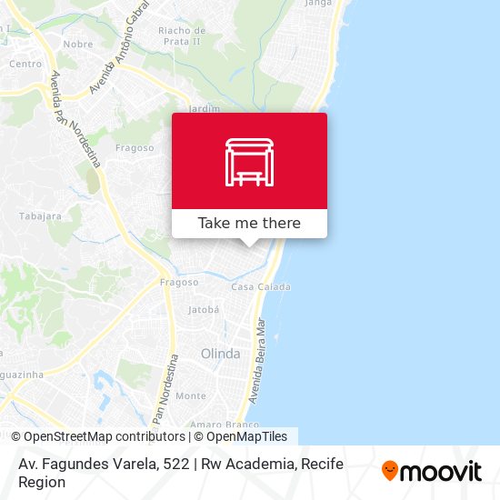 Av. Fagundes Varela, 522 | Rw Academia map