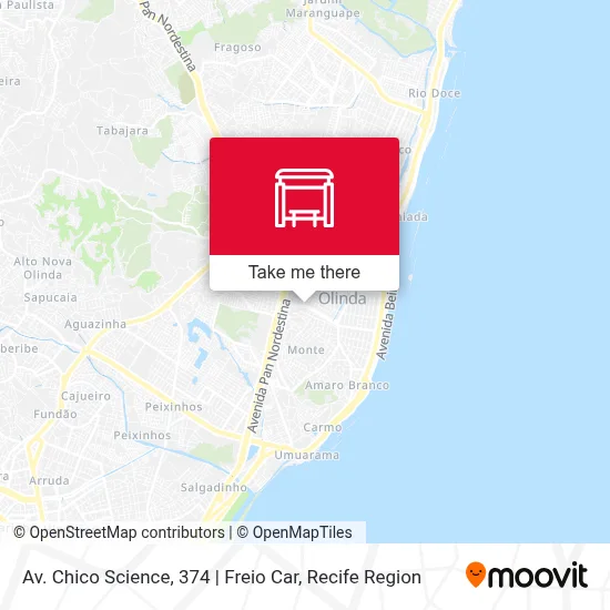 Av. Chico Science, 374 | Freio Car map