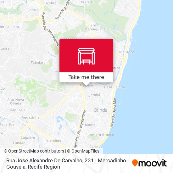 Rua José Alexandre De Carvalho, 231 | Mercadinho Gouveia map