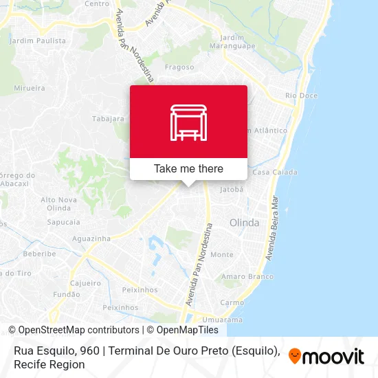 Rua Esquilo, 960 | Terminal De Ouro Preto map