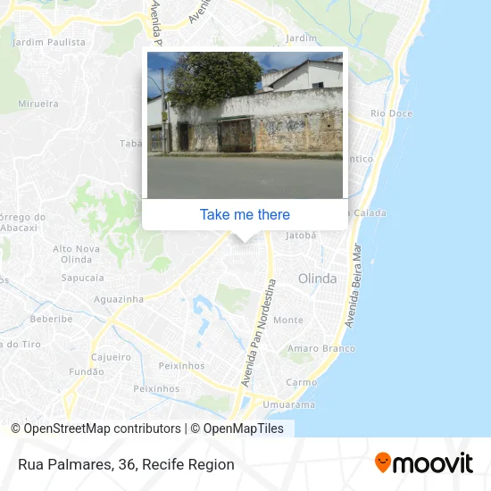 Rua Palmares, 36 map