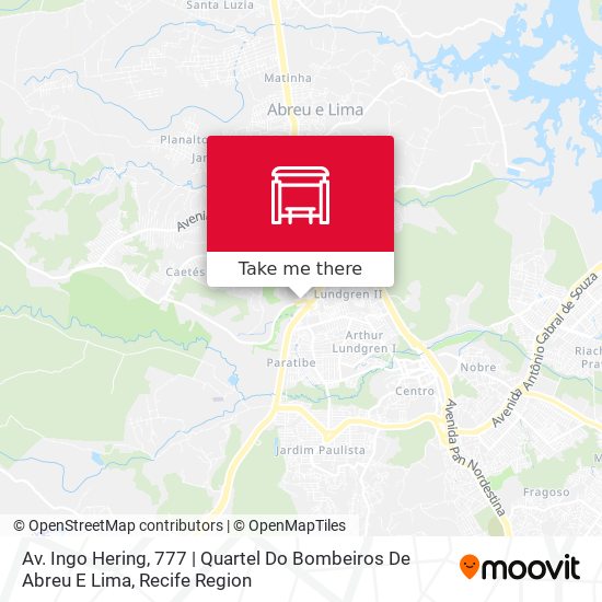 Mapa Av. Ingo Hering, 777 | Quartel Do Bombeiros De Abreu E Lima