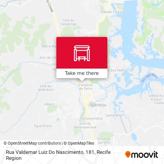 Rua Valdemar Luiz Do Nascimento, 181 map