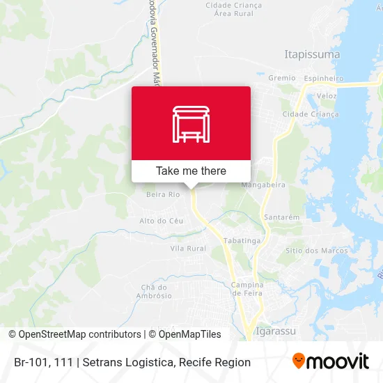 Br-101, 111 | Setrans Logistica map