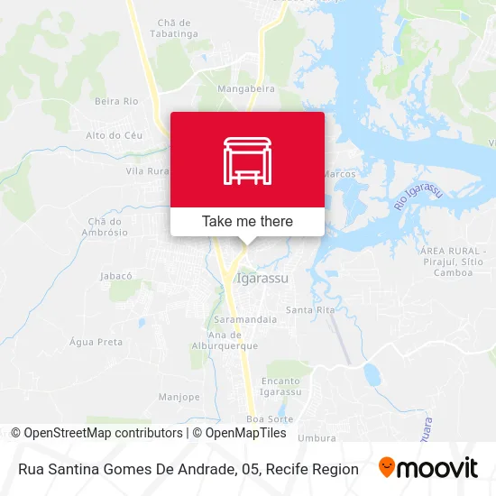 Rua Santina Gomes De Andrade, 05 map