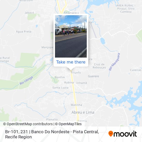 Mapa Br-101, 231 | Banco Do Nordeste - Pista Central