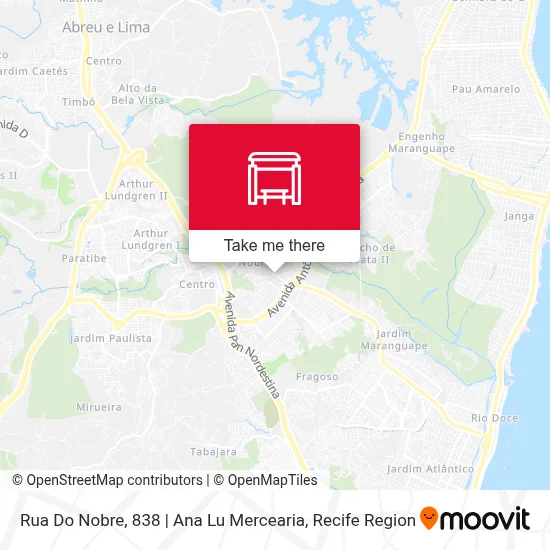 Rua Do Nobre, 838 | Ana Lu Mercearia map