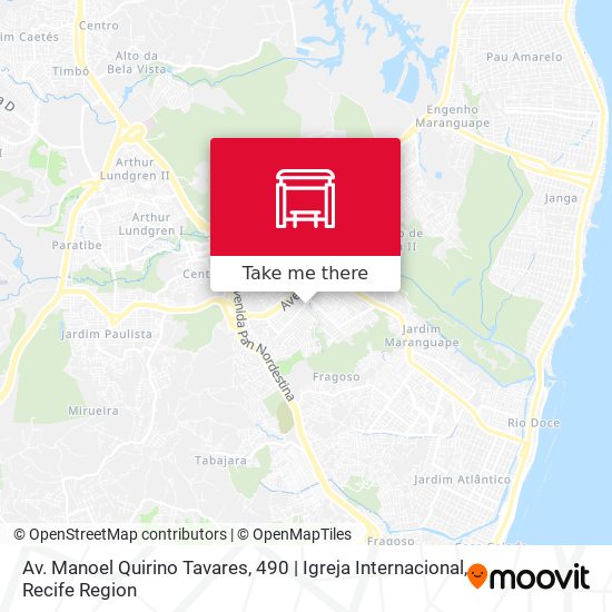 Av. Manoel Quirino Tavares, 490 | Igreja Internacional map