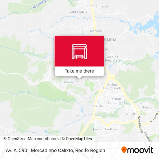 Av. A, 590 | Mercadinho Calixto map