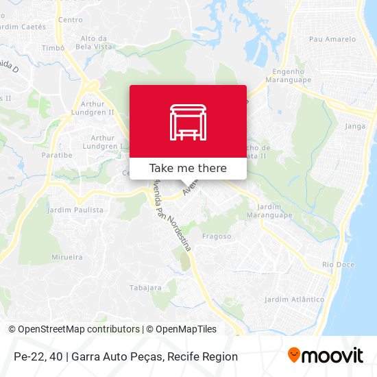 Pe-22, 40 | Garra Auto Peças map
