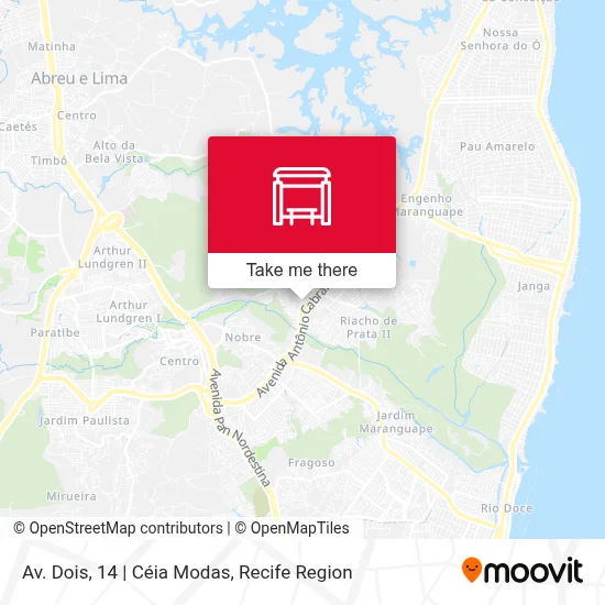 Av. Dois, 14 | Céia Modas map