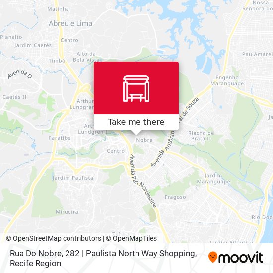 Mapa Rua Do Nobre, 282 | Paulista North Way Shopping