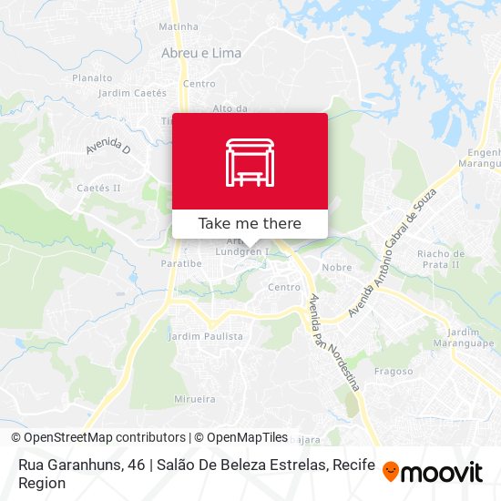 Rua Garanhuns, 46 | Salão De Beleza Estrelas map