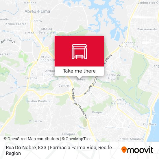 Rua Do Nobre, 833 | Farmácia Farma Vida map