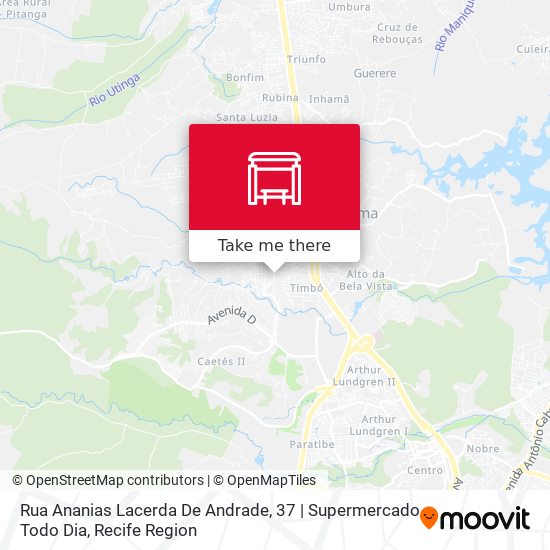 Rua Ananias Lacerda De Andrade, 37 | Supermercado Todo Dia map